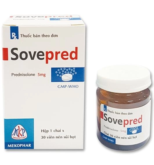 Viên nén sủi bọt Sovepred hộp 1 chai 30 viên
