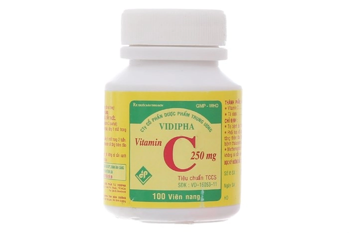 Vitamin C 250mg Vidipha lọ 100 viên