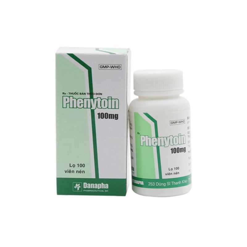 Thuốc chống động kinh Phenytoin 100mg (Danapha)  hộp 100 viên