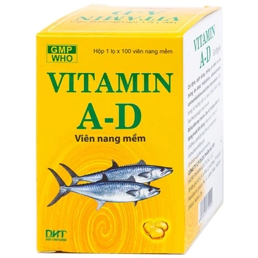 Thuốc phòng và điều trị thiếu Vitamin A và D Vitamin A-D Hataphar hộp 1 lọ x 100 viên