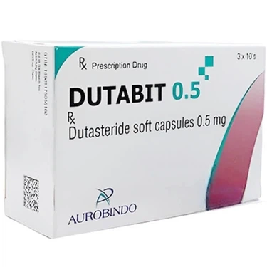 Thuốc điều trị phì đại tiền liệt tuyến từ trung bình đến nặng Dutabit 0.5 Aurobindo hộp 3 vỉ x 10 viên