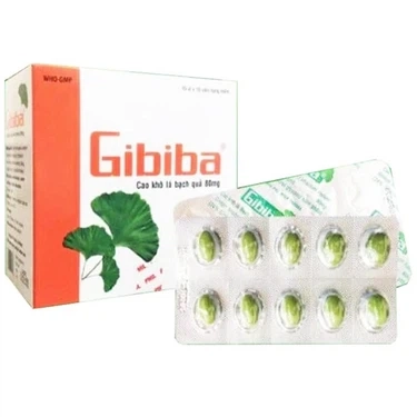 Hỗ trợ tăng tuần hoàn não Gibiba 80mg Phil hộp 10 vỉ x 10 viên