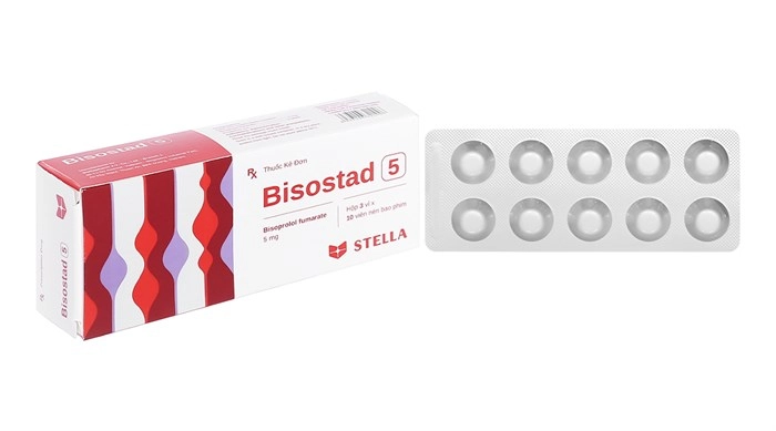 Thuốc tim mạch Bisostad 5 hộp 3 vỉ x 10 viên