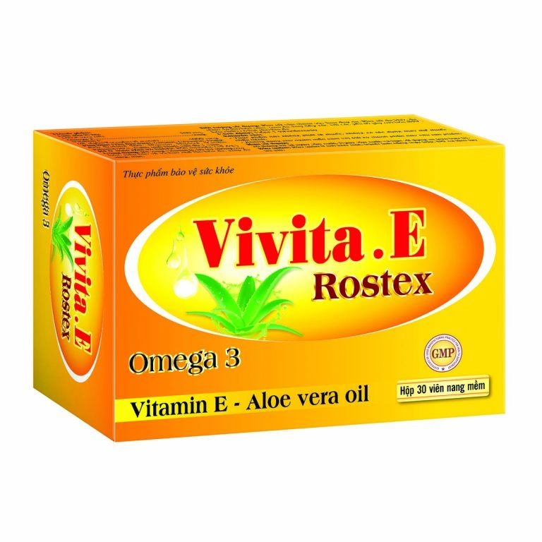 Viên uống bổ sung Vivita.E Rostex Omega 3 hộp 3 vỉ x 10 viên nang mềm