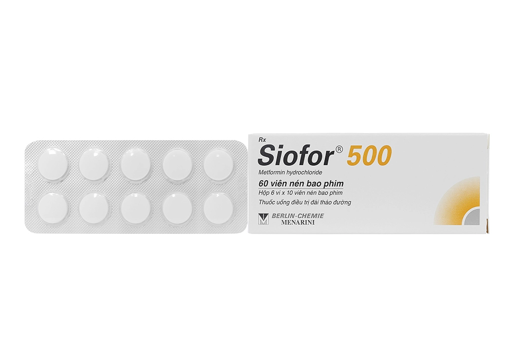 Siofor 500 hộp 60 viên