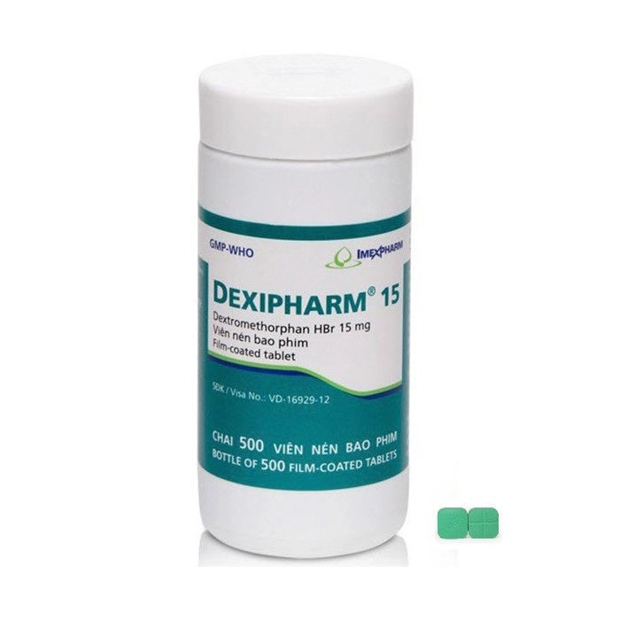 Thuốc trị ho DEXIPHARM 15mg lọ 500 viên