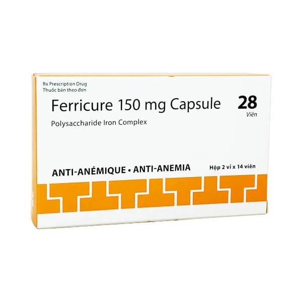 Ferricure 150mg  hộp 28 viên