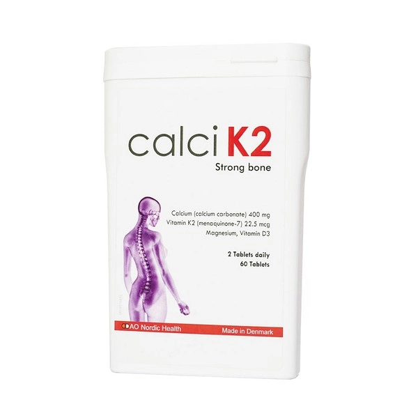 Viên uống giúp xương chắc khỏe Calci K2 lọ 60 viên