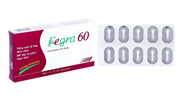 Thuốc chống dị ứng Fegra 60mg hộp 10 viên