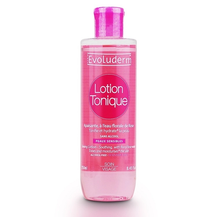 Nước hoa hồng Evoluderm Lotion Tonique dành cho da khô và nhạy cảm chai 250ml