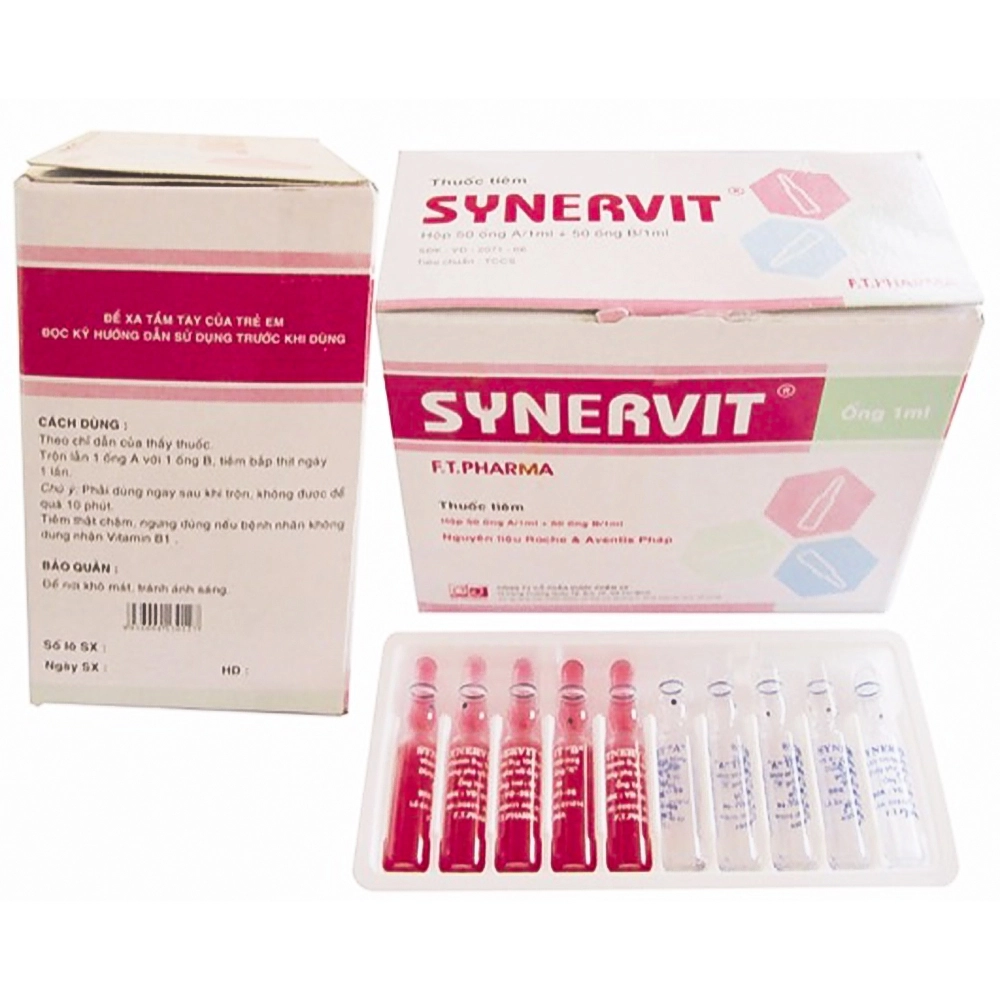 Dung dịch tiêm Synervit Dược 3/2 hộp 10 vỉ x 5 cặp