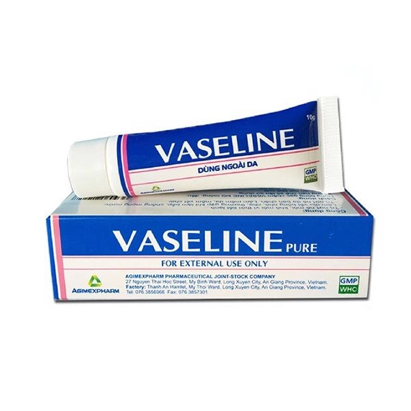 Tuýp dưỡng ẩm Vaseline 10g (Agimexpharm) hộp 1 tuýp 10g