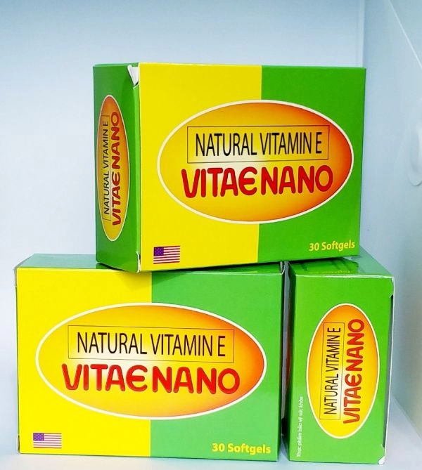Viên uống đẹp da NATURAL VITAMIN E VITAE NANO hộp 30 viên