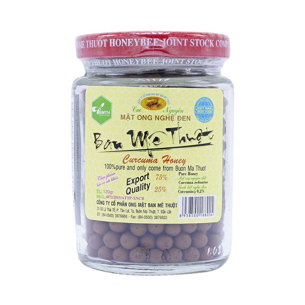 Hỗ trợ viêm dạ dày Viên mật ong nghệ đen Ban Mê Thuột lọ 120g