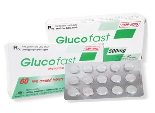 Thuốc điều trị tiểu đường Glucofast 500 hộp 60 viên