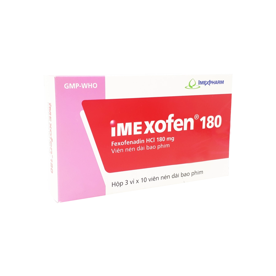 Thuốc chống dị ứng Imexofen 180 hộp 30 viên