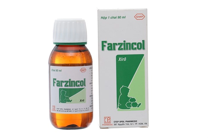Siro bổ sung kẽm Farzincol chai 90ml