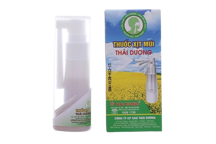 Thuốc xịt mũi trị viêm mũi, viêm xoang Thái Dương hộp 1 chai 20ml