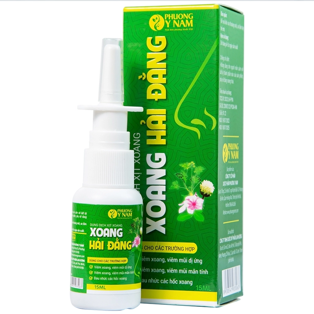 Dung dịch xịt xoang Hải Đằng hộp 1 chai xịt 15ml