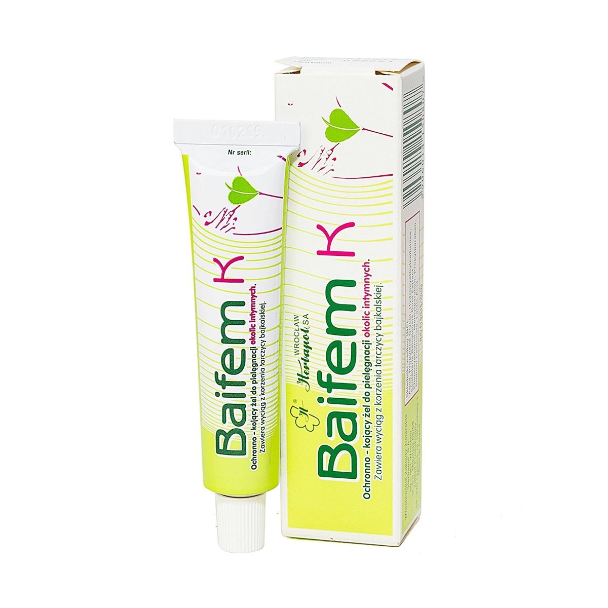 Gel bảo vệ dịu nhẹ Baifem K Herbapol hộp 1 tuýp 15g