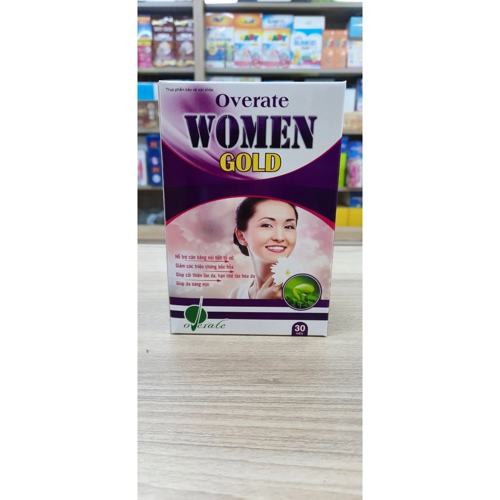 Thực phẩm bảo vệ sức khoẻ Women Gold Overate  hộp 1 lọ 30 viên