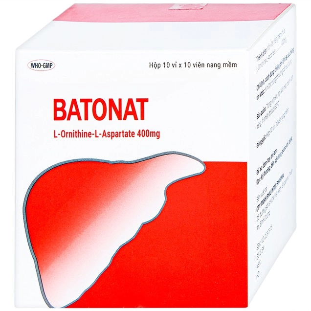 Điều trị bệnh viêm gan cấp tính, viêm gan mạn tính Batonat 400mg Phil hộp 10 vỉ x 10 viên