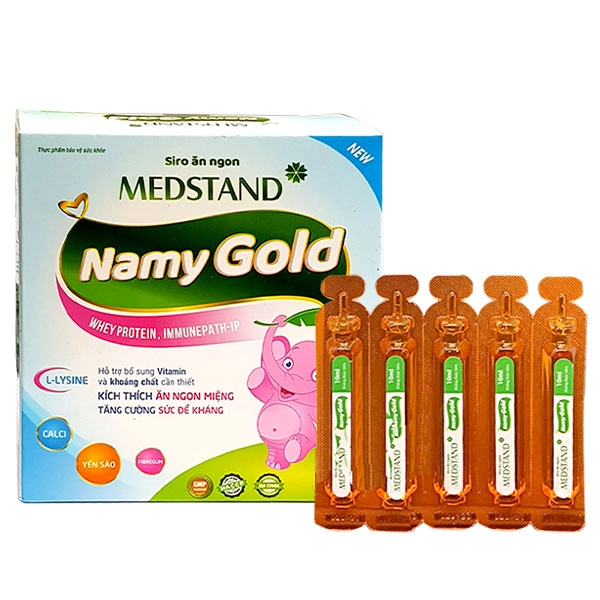 Siro ăn ngon MEDSTAND Namy Gold hộp 20 ống x 10ml
