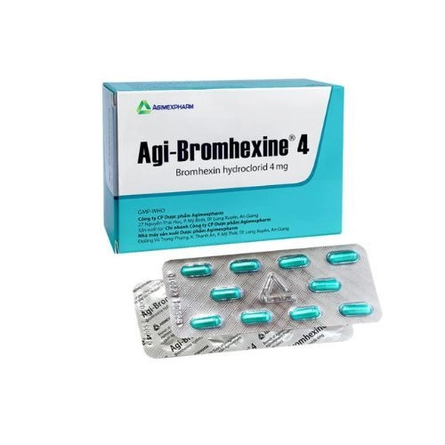 Thuốc kháng sinh Agi - Bromhexine 4mg hộp 10 vỉ x 10 viên