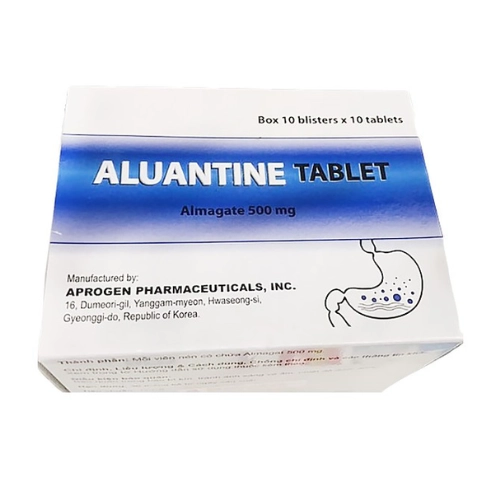 Thuốc dạ dày ALUANTINE hộp 10 vỉ x 10 viên