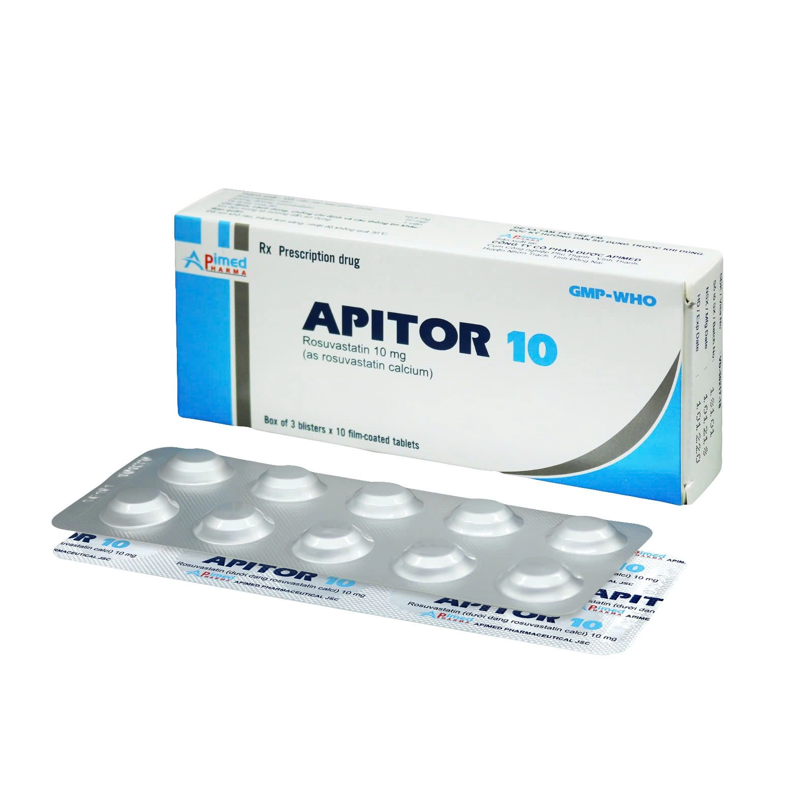 Thuốc hạ mỡ máu APITOR 10 hộp 3 vỉ x 10 viên