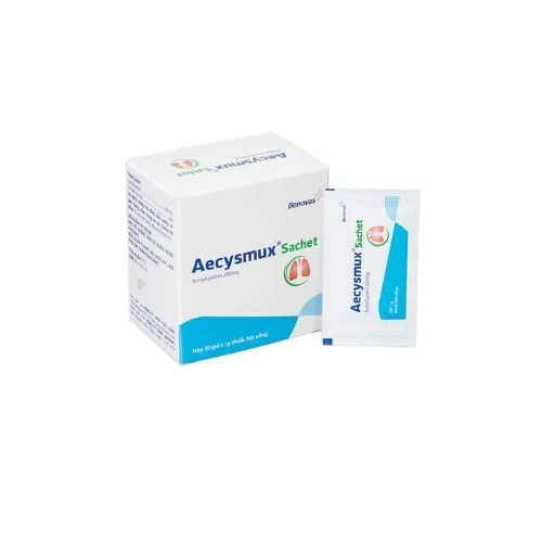 Thuốc long đờm Aecysmux Sachet 200mg hộp 30 gói x 1g