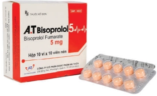 Thuốc trị cao huyết áp A.T Bisoprolol 5mg hộp 10 vỉ x 10 viên nén