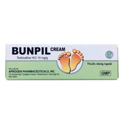 Thuốc bôi ngoài da BUNPIL CREAM hộp 1 tuýp 15g