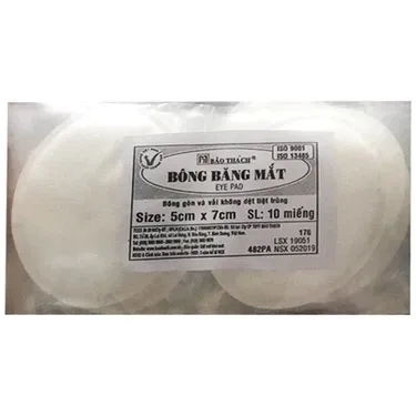 Bông băng mắt Bảo Thạch (5cm x 7cm) gói 10 miếng