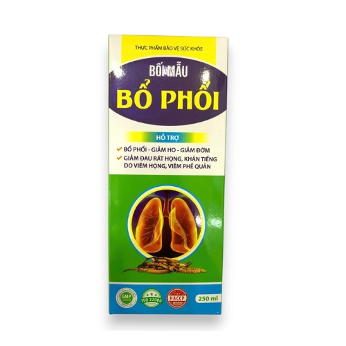 Hỗ trợ bổ phổi, giảm ho Bối mẫu BỔ PHỔI chai 250ml