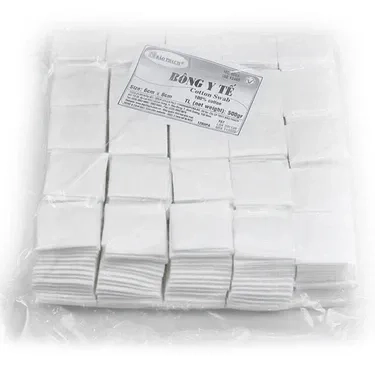 Bông y tế 6cm x 6cm Bông y tế Bảo Thạch gói 500g