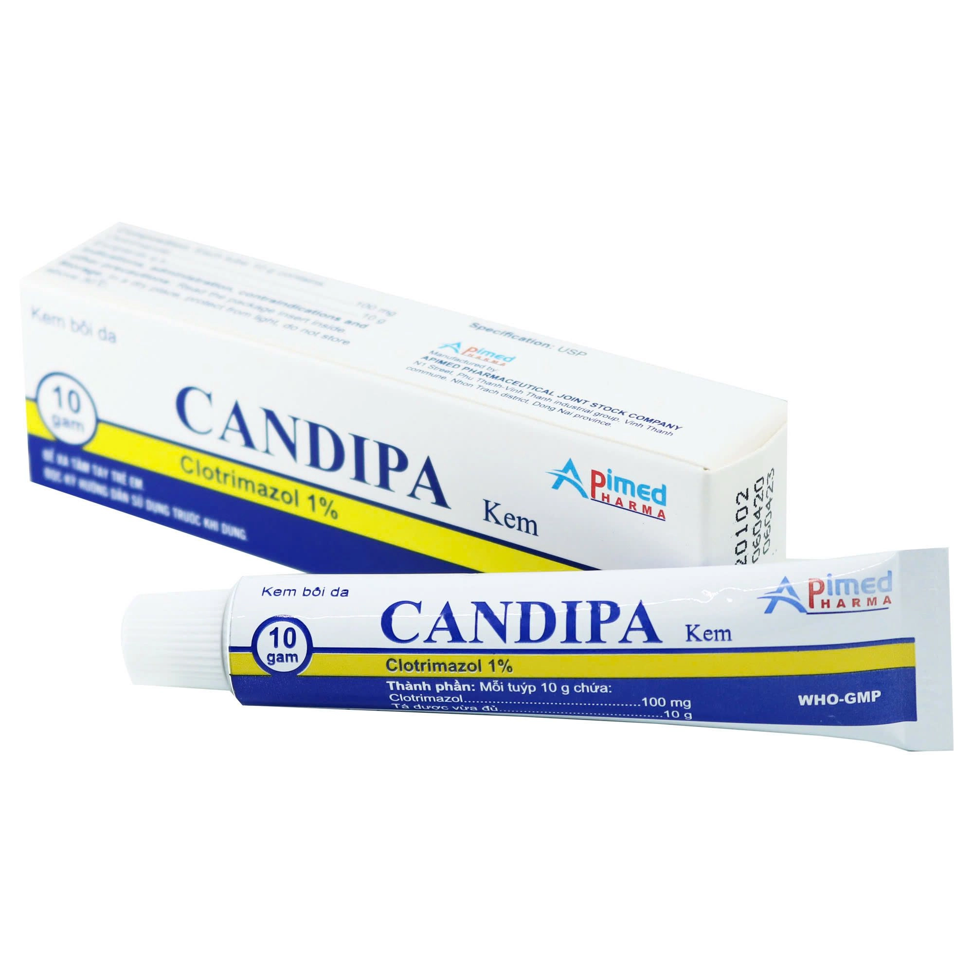 Kem bôi da trị nấm CANDIPA tuýp 10g