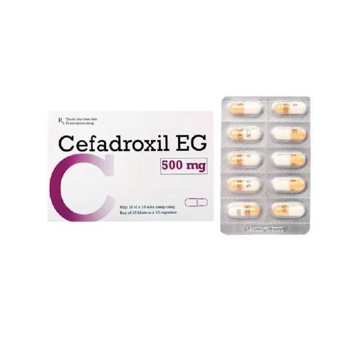 Thuốc kháng sinh CEFADROXIL EG  (Pymepharco) hộp 10 vỉ x 10 viên