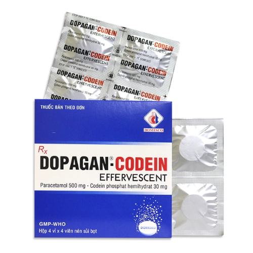 Thuốc giảm đau DOPAGAN-CODEIN EFFERVESCENT hộp 4 vỉ x 4 viên
