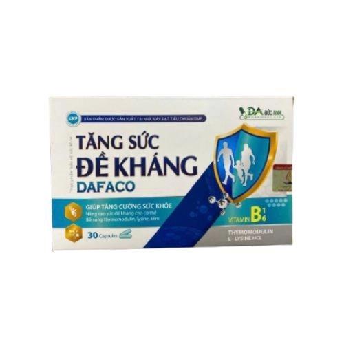 Giúp tăng sức đề kháng Dafaco hộp 3 vỉ x 10 viên nén