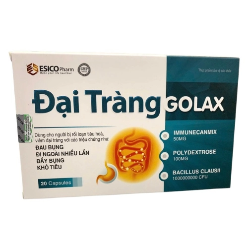 Hỗ trợ bổ sung lợi khuẩn đường ruột Đại Tràng GOLAX hộp 2 vỉ x 10 viên