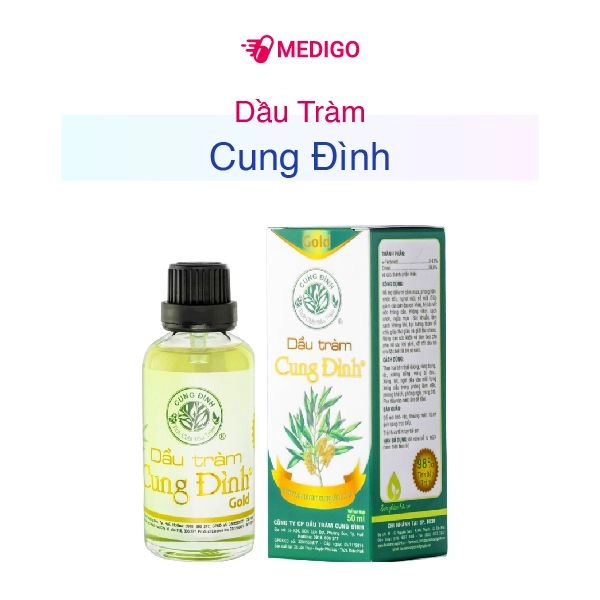 Dầu Tràm Cung Đình Gold hộp 1 chai 50ml