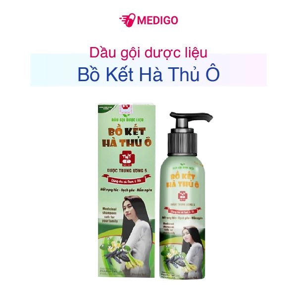 Dầu gội dược liệu Bồ Kết Hà Thủ Ô (Dược Trung Ương 5) hộp 1 chai 200ml