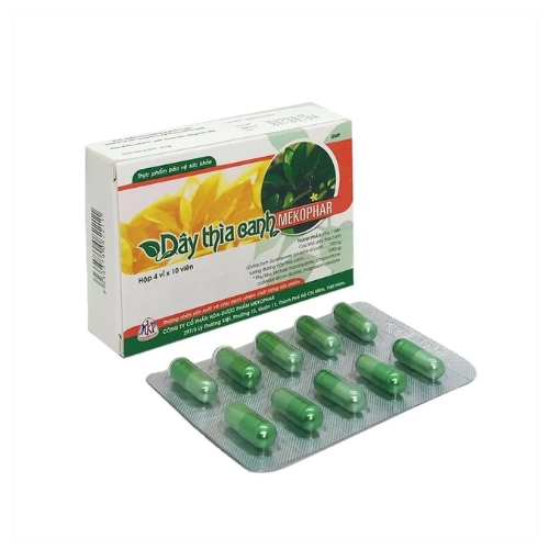 Hỗ trợ làm giảm đường huyết Dây Thìa Canh Mekophar hộp 4 vỉ x 10 viên