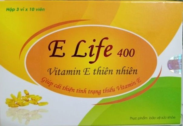 Viên uống bổ sung vitamin E Life 400 hộp 3 vỉ x 10 viên