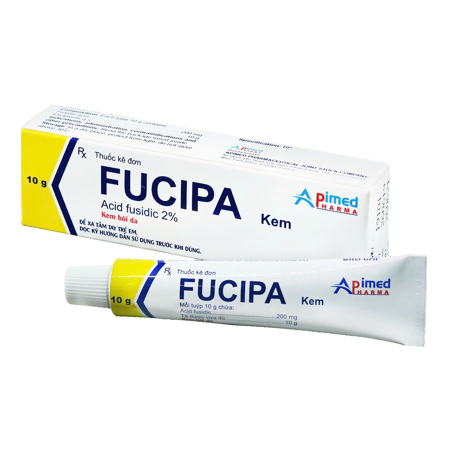 Kem bôi da FUCIPA hộp 1 tuýp 10g