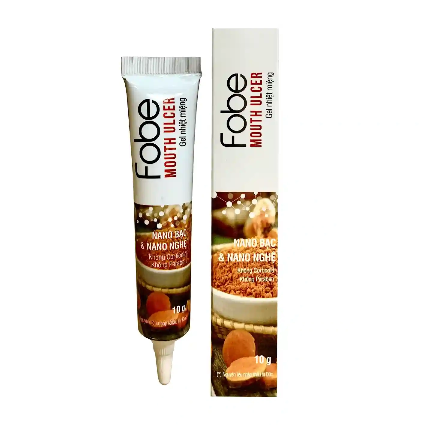 Gel nhiệt miệng từ thiên nhiên Fobe Mouth Ulcer hộp 1 tuýp 10g