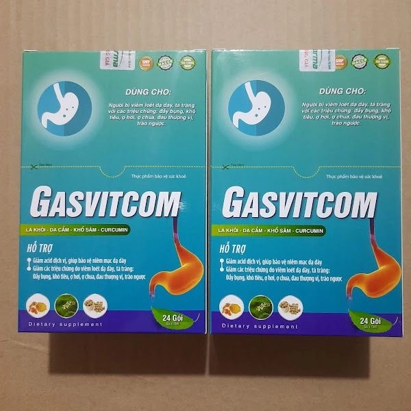Hỗ trợ dạ dày Gasvitcom hộp 24 gói x 10ml