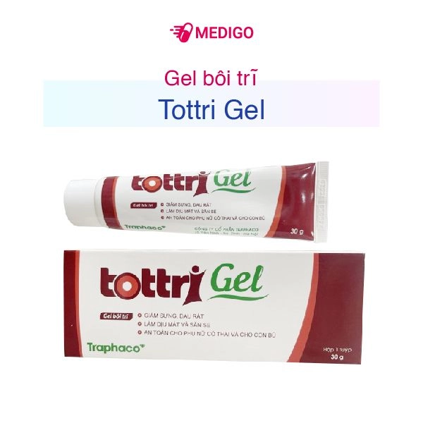 Gel bôi trĩ Tottri Gel hộp 1 tuýp 30g
