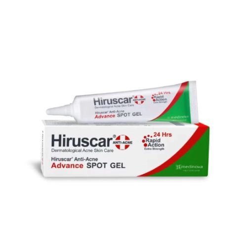 Gel giảm mụn nhanh 24h  Hiruscar Anti Acne Advance Spot Gel tuýp 10g